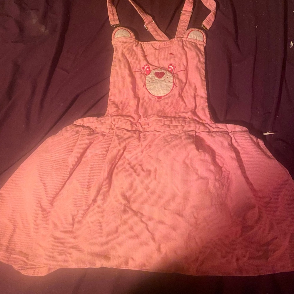 Dollskill x Care Bears pink pinafore dress; 3X.